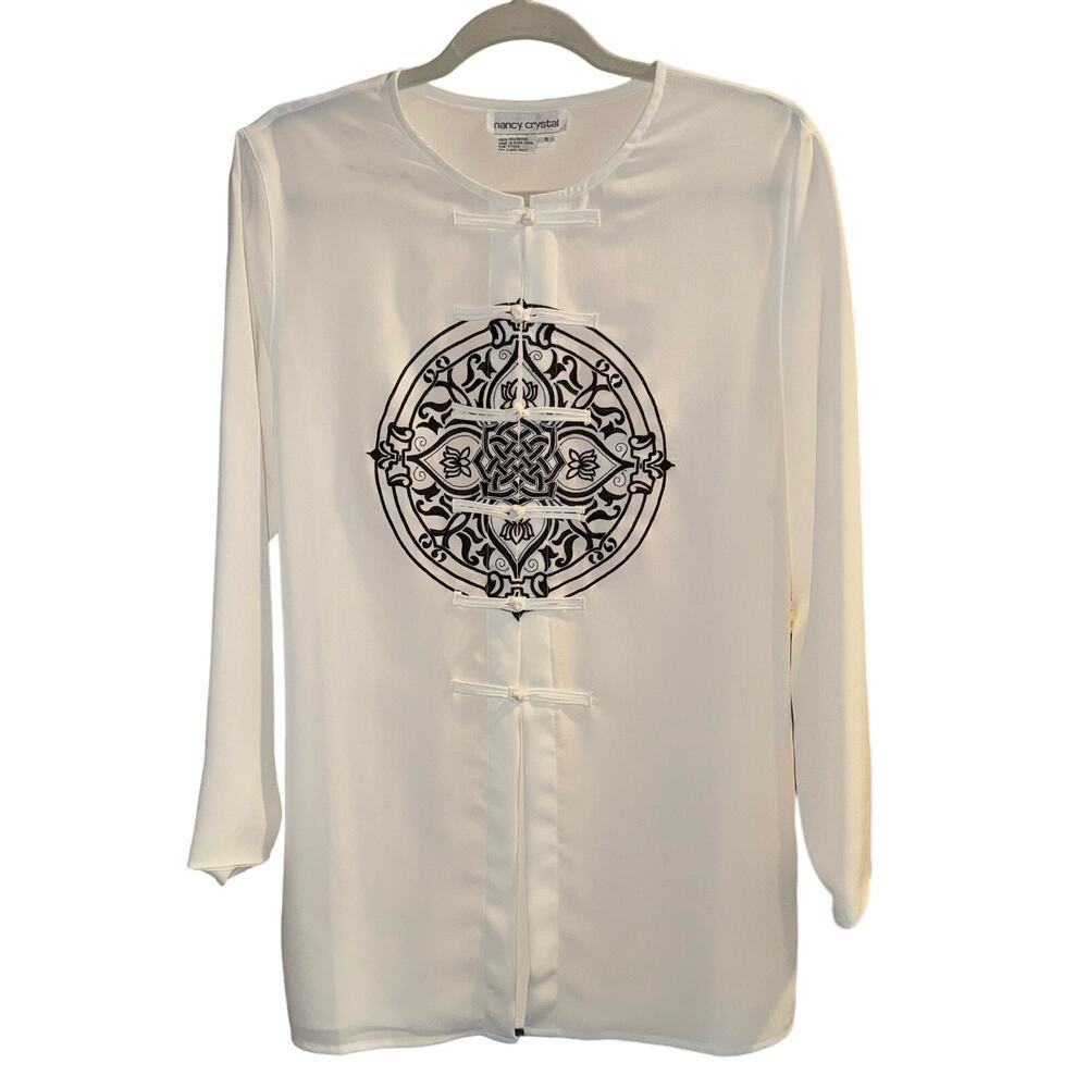 VINTAGE| NANCY CRYSTAL|‎ WOMENS KIMONO STYLE TUNIC| SIZE 6